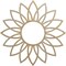Ekena Millwork Daisy Wood Fretwork Pierced Ceiling Medallion, Hickory, 24"OD x 8 3/8"ID x 3/8"T CMWP24X24X0375DAHI - alternate 1